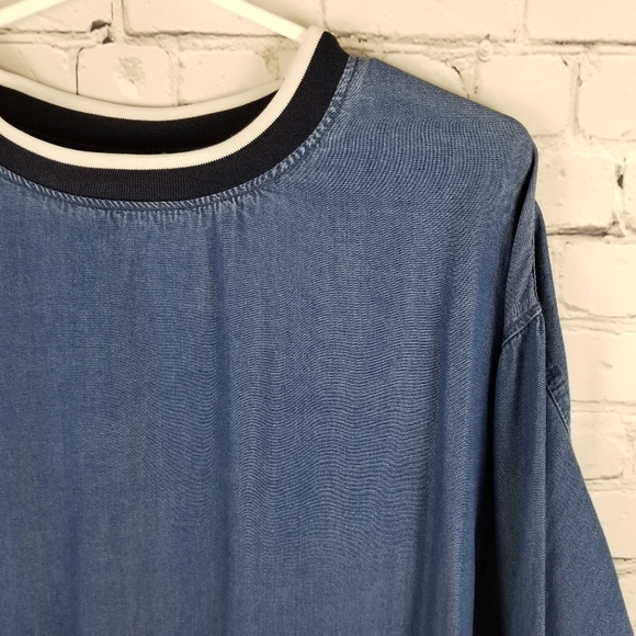 MASON BY SUKO | chambray pullover top - Picture 2 of 7